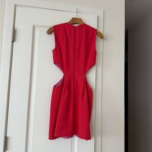 BCBGMaxAzria Red Cutout Mini Dress